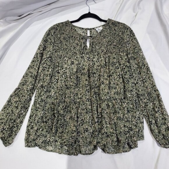 Sadie and Sage Boho Chic Longsleeve Floral Blouse - Picture 3 of 11